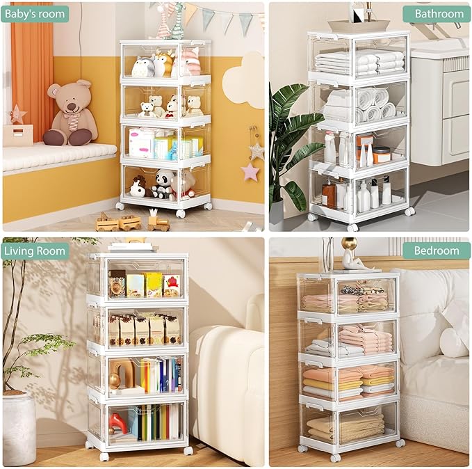 Clear Storage Bins with Lids