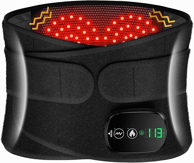 Lower Back Massager with Heat, Heating Pad