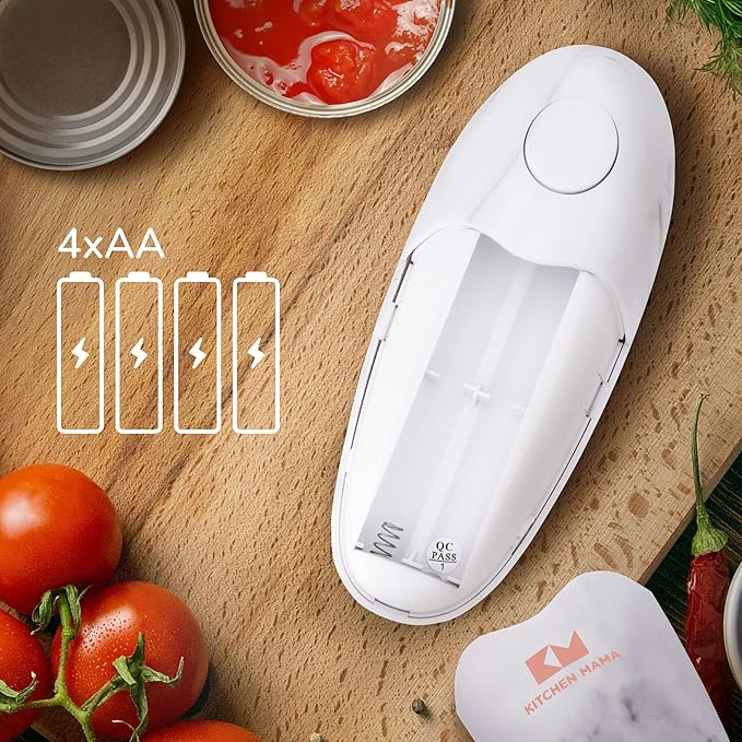 Kitchen Mama Auto 2.0 Electric Can Opener: Blade Opens Almost Any Can Pop or