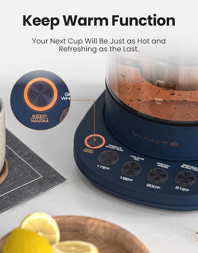 Vianté Electric Kettle With Infuser