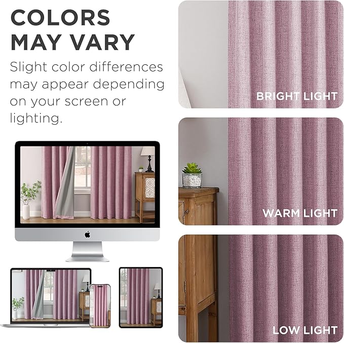 Joydeco Pinch Pleated Curtains
