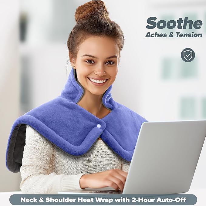 Heating pad for Neck, Cramps Pain Relief, Gifts for Women, 4 Auto-Off, Machine