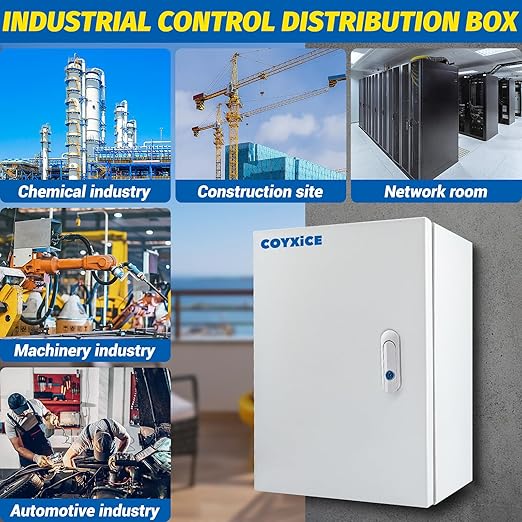 Electrical Box 16 x 12 x 8'' Steel Electrical Junction Box,NEMA 4X Steel