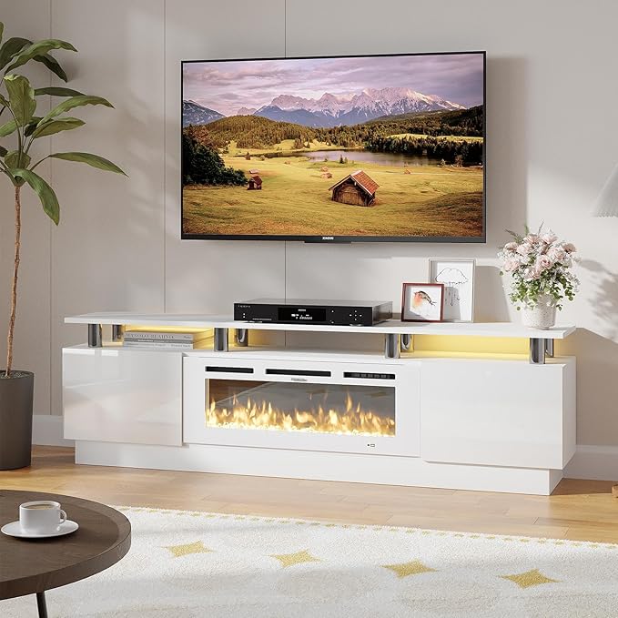 oneinmil Fireplace TV Stand