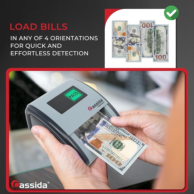 Cassida InstaCheck Small Footprint, Magnetic and Ultraviolet Sensors, Compact