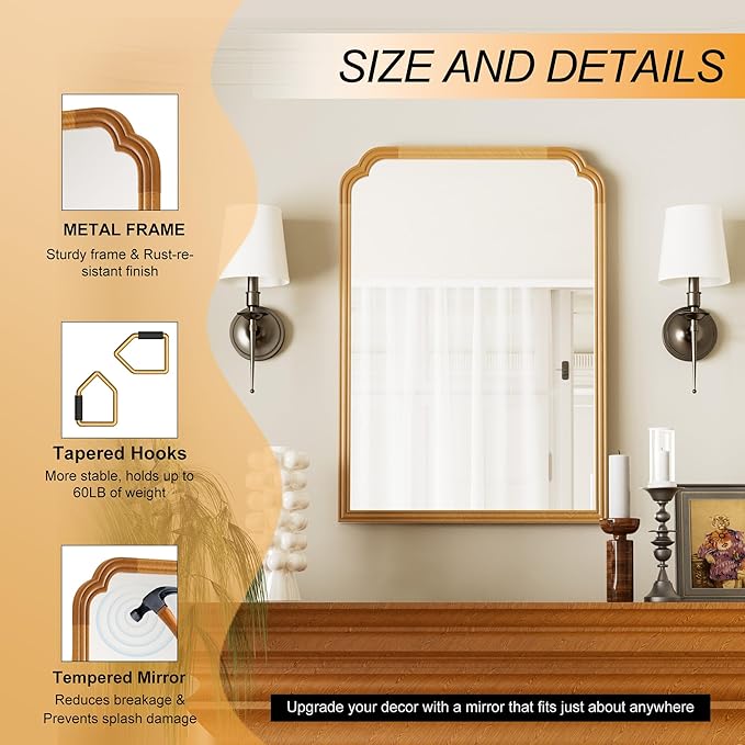 Wood Mirror for Bathroom