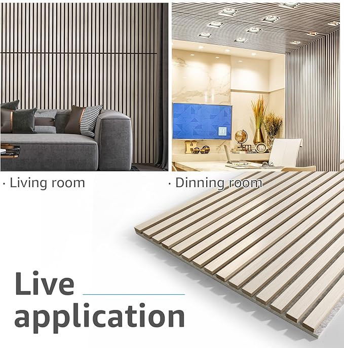 Art3d 2 Wood Slat Acoustic Panels (2-Pack)
