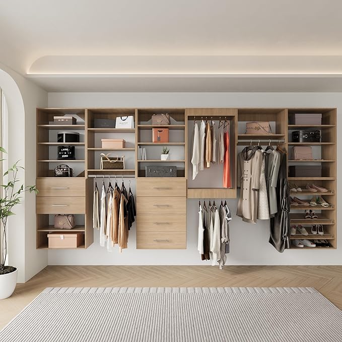 Modular Closet System, Wood Storage