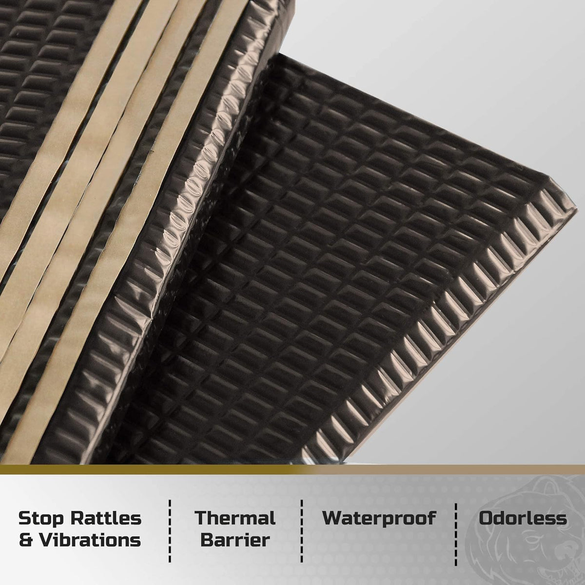 Siless Black 80 mil (2mm) 36 sqft Car Sound Deadening mat - Butyl Automotive ...