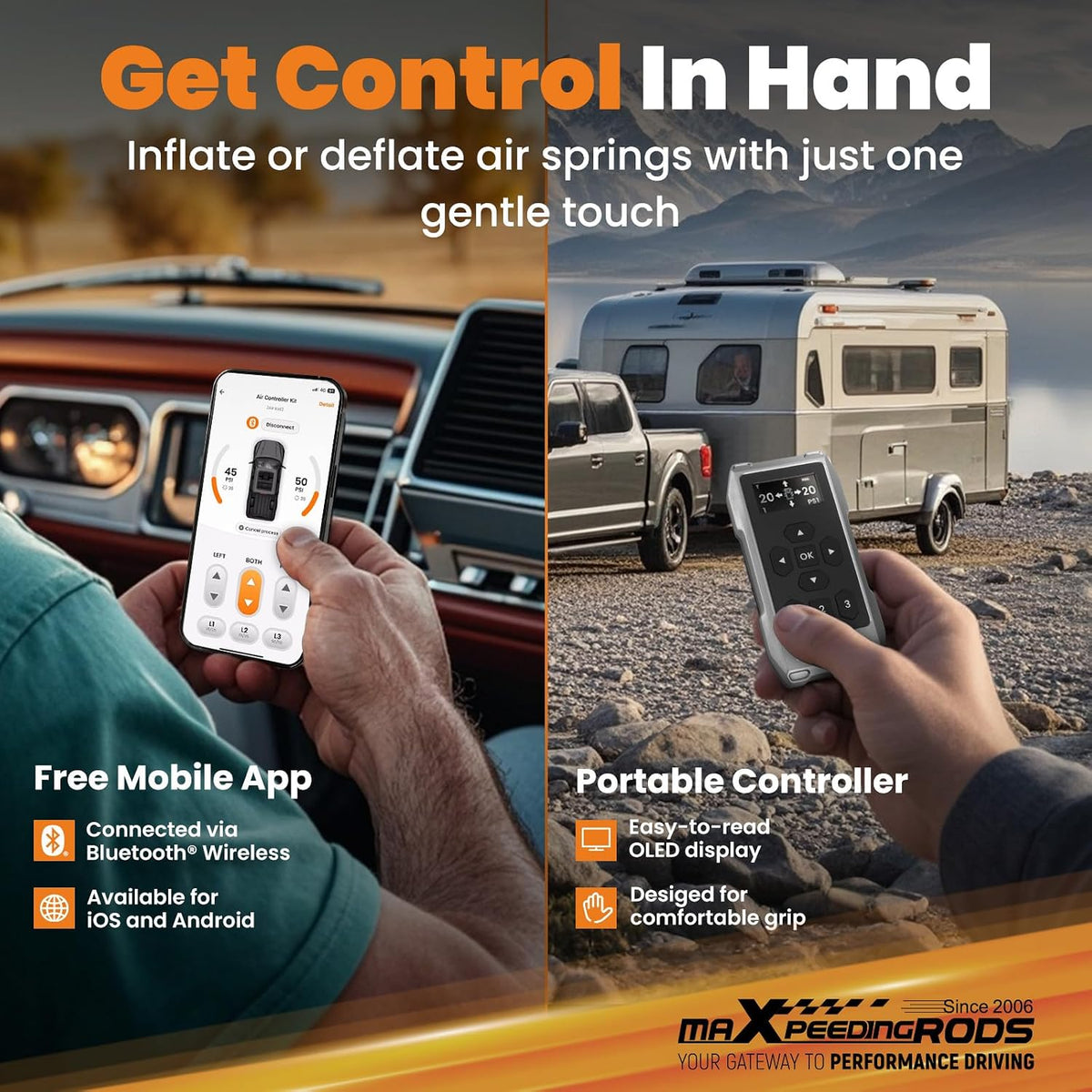 maXpeedingrods Dual Path Wireless On Board Air Compressor System