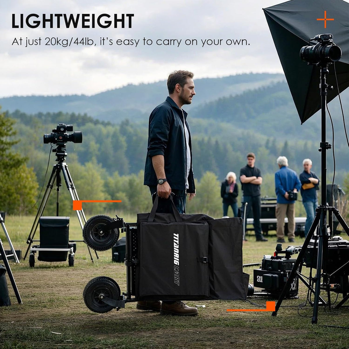 TARION Video Production Camera Cart Mobile Workstation Titanrig Cart Basic