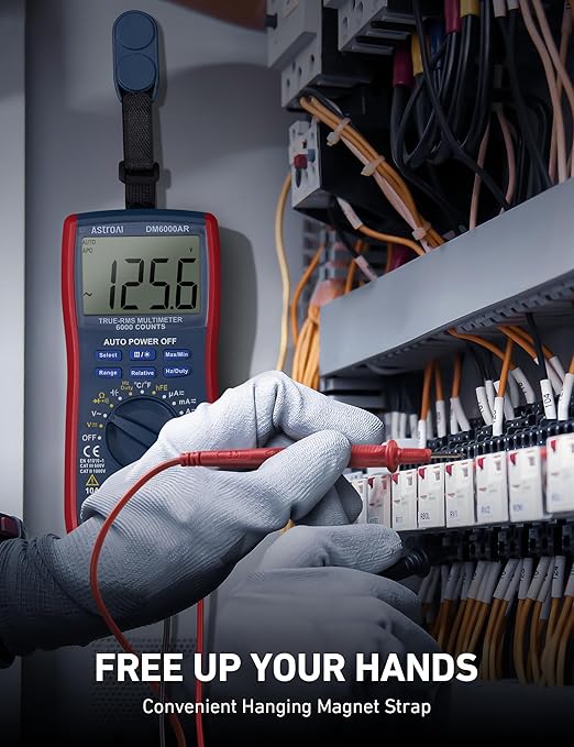 AstroAI Digital Multimeter and Analyzer TRMS 6000 Counts Volt Meter Ohmmeter