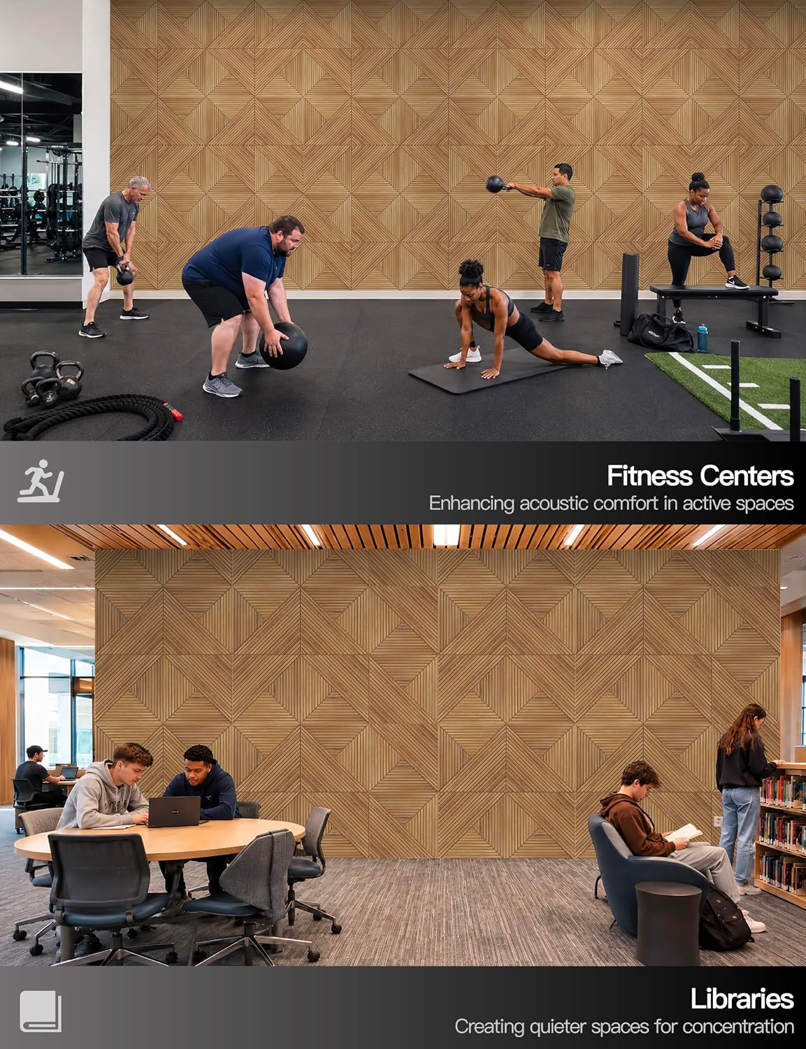 Soon Global Acoustic Wall Panels, Fire Retardant, Arcadian Vortex