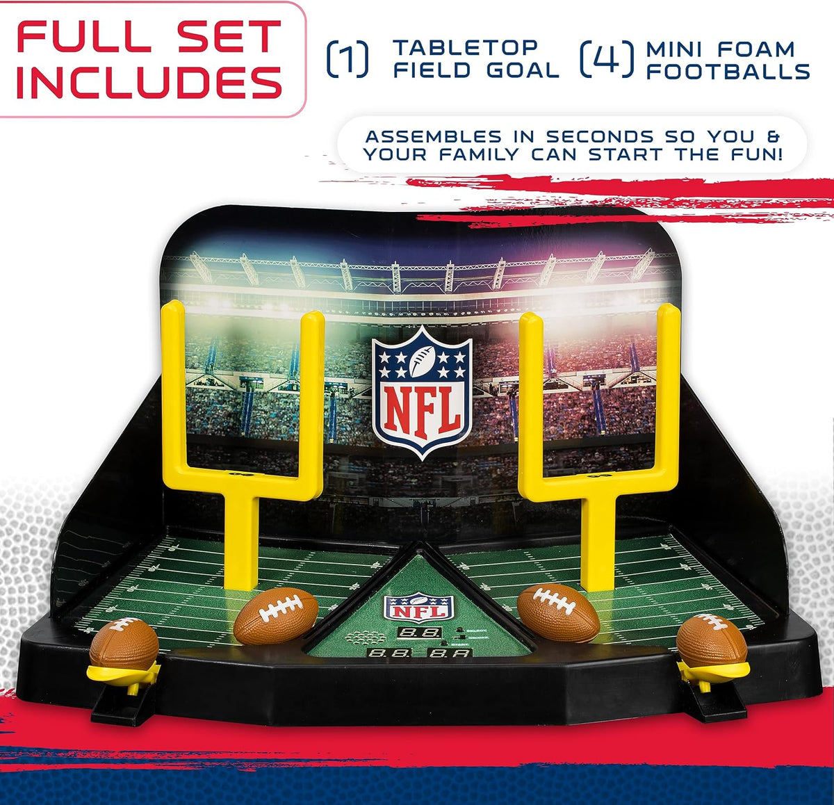 Franklin Sports Flying Field Goal Mini Tabletop Football Game