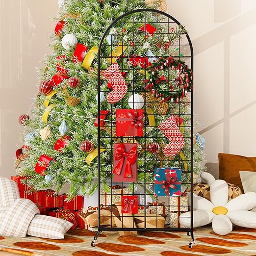 VGMiu Grid Wall Panel 1PCS Display Stand 2' x 5.2' FT Black Grid Wall...