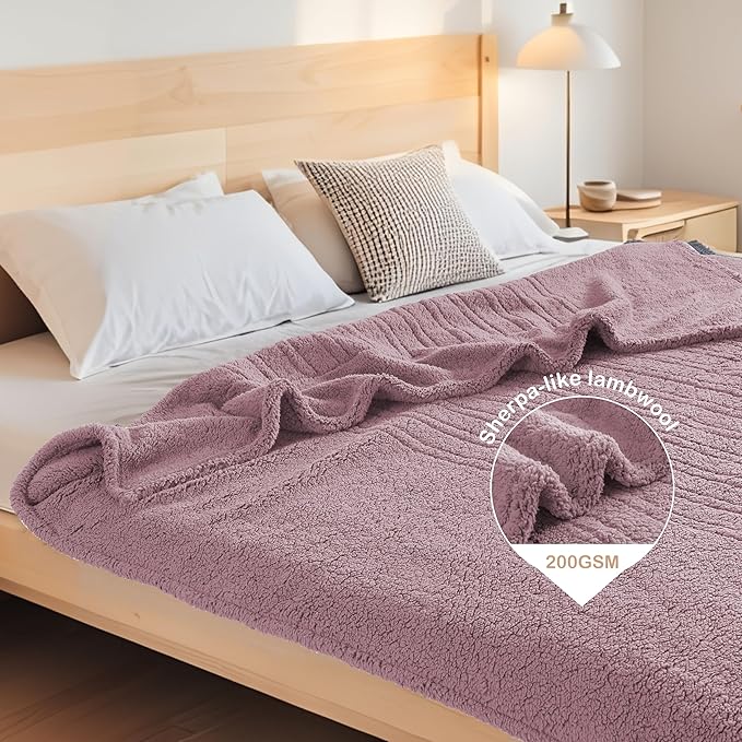 Electric Heated Blanket Queen Size 84"×90" Dual Control, 9 Heating ...