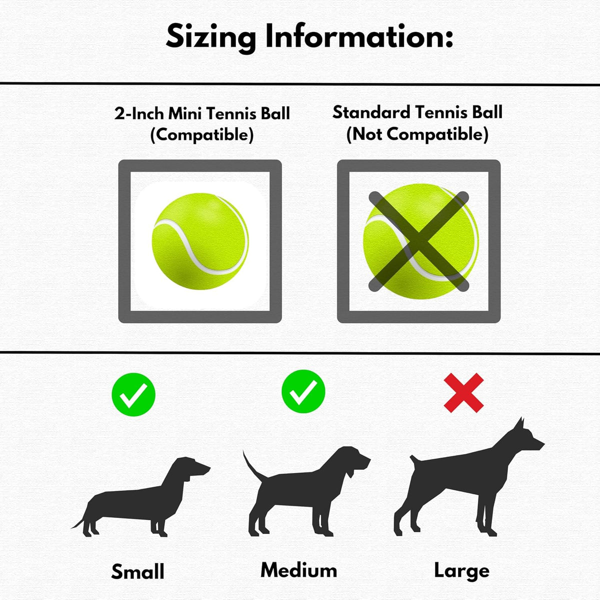 Automatic Ball Launcher for Small, Medium Dog/Puppy with 6 Small Tennis Balls