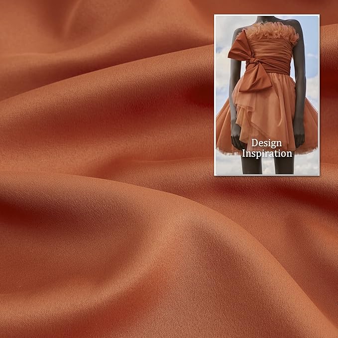 DUALIFE Rust Red Curtain Panels 96 Inch Length Solid Blackout Curtains Burnt