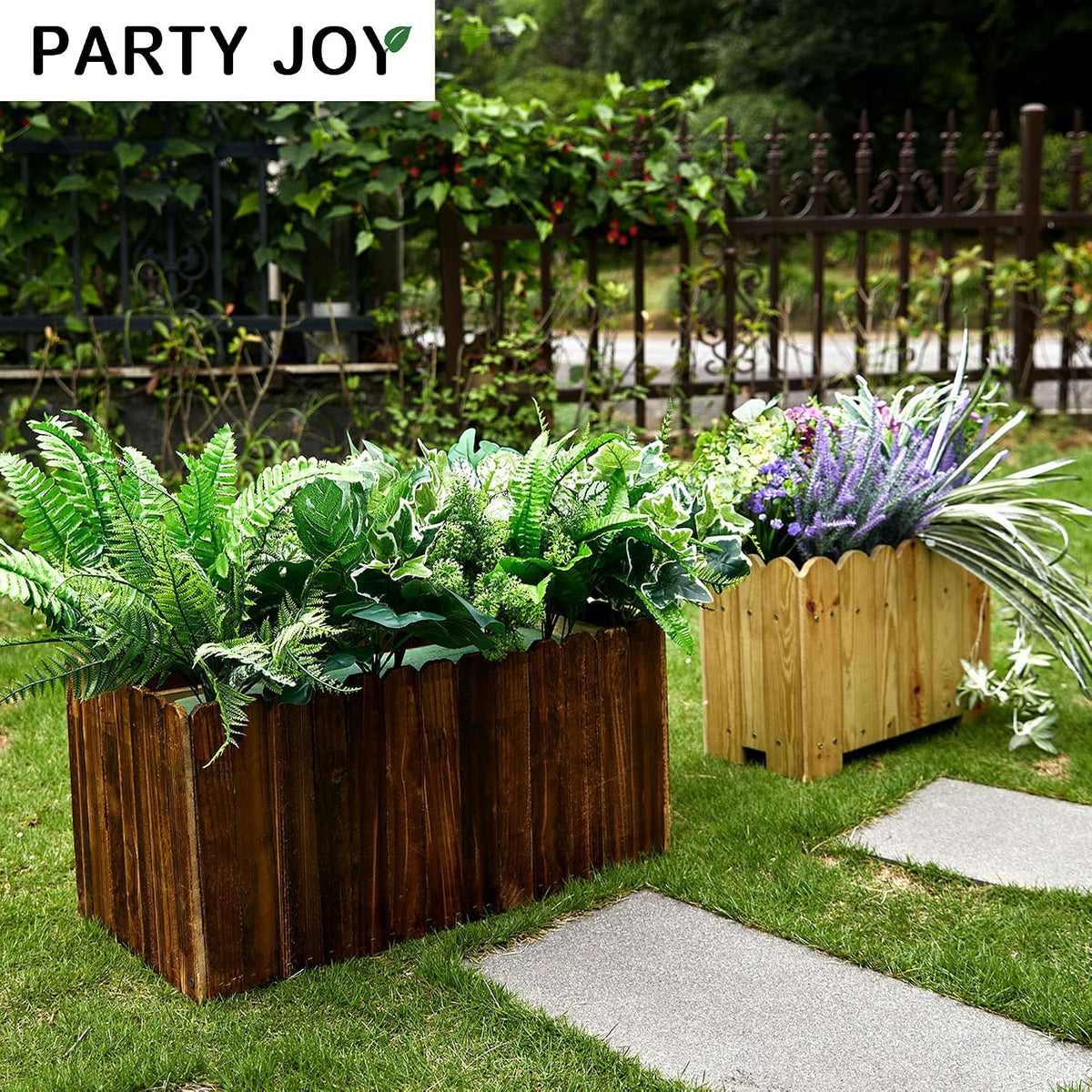 14 Bunches Fake Plants Outdoor, Fake Bushes UV Resistant Artificial Flowers G...