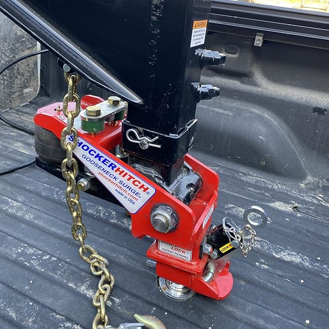 Shocker 30K Gooseneck Surge Air Hitch & Shift Lock Coupler