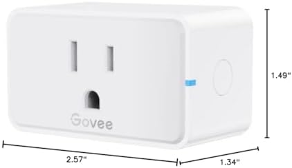 Govee Smart Plug 15A WiFi Bluetooth Outlet 4 Pack, Remote Group Control