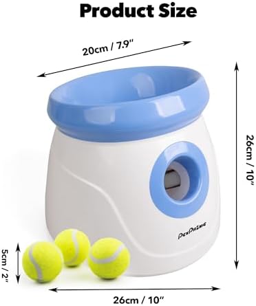 Pet Prime Automatic Dog Ball Thrower Launcher for Small and Medium Dogs, Inte...