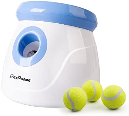 Pet Prime Automatic Dog Ball Thrower Launcher for Small and Medium Dogs, Inte...