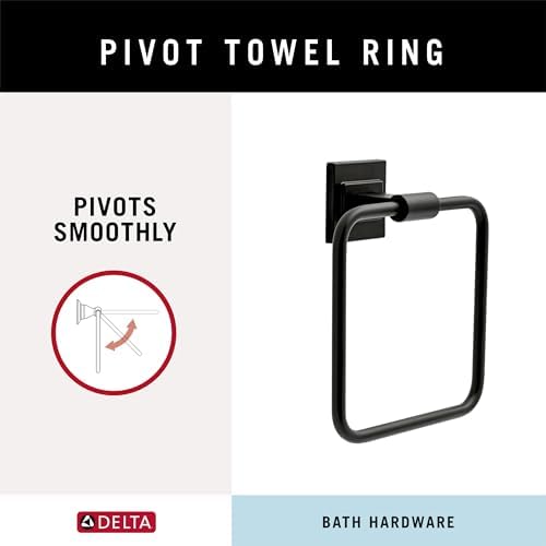 Delta Faucet McLaren 3-Piece Bathroom Set, Matte Black, 18"/24" Tow...
