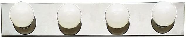Kichler Linear Bath 4-Light Bathroom Vanity Light, Brushed Nickel