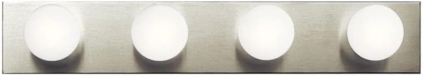Kichler Linear Bath 4-Light Bathroom Vanity Light, Brushed Nickel