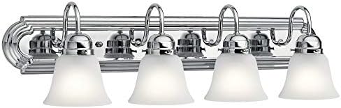 Kichler 4-Light Bathroom Vanity Light, Brushed Nickel