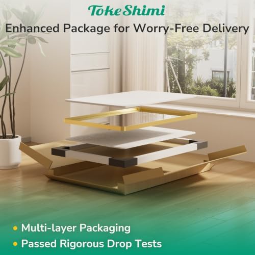 TokeShimi 16x20 Brushed Gold Bathroom Mirror,Vanity Mirror Bathroom Wall with...