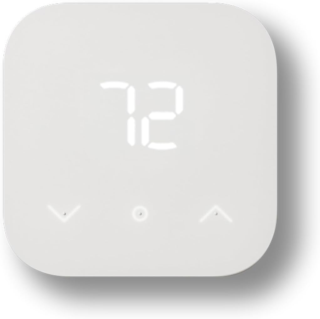 Amazon Smart Thermostat, Save money and energy, Works with Alexa and Ring