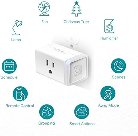 Kasa Smart Plug HS103P4, Smart Wi-Fi Outlet, Touch Actuator, Works with Alexa...