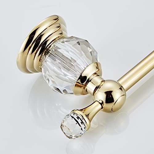 Crystal Bathroom Hardware Set,Adjustable Towel Rack, Toilet Roll Paper Holder...