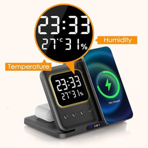 IHAO 5in1 Multi Functional Wireless Charger