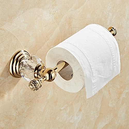 Crystal Bathroom Hardware Set,Adjustable Towel Rack, Toilet Roll Paper Holder...