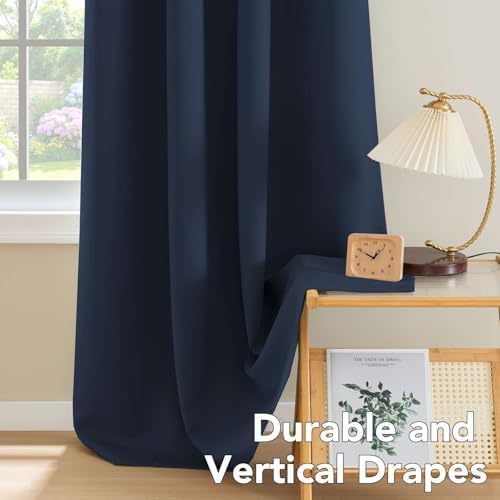 H.VERSAILTEX Navy Blackout Curtains