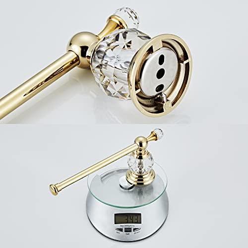 Crystal Bathroom Hardware Set,Adjustable Towel Rack, Toilet Roll Paper Holder...