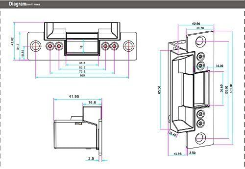 MENGQI-CONTROL Keypad Reader North American Heavy Duty Strike Lock Access