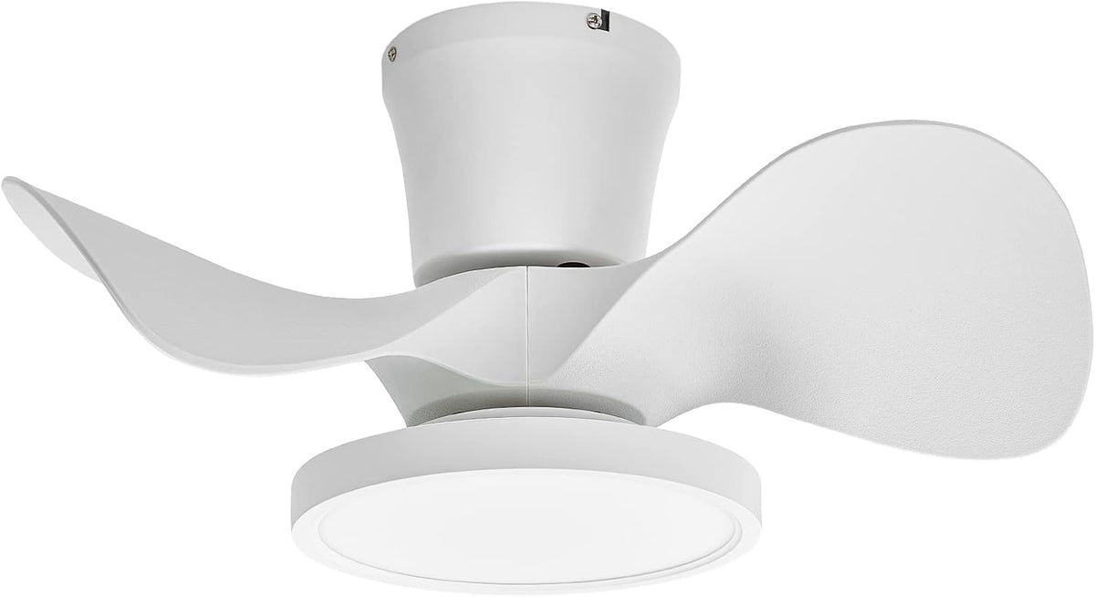 ocioc Quiet Ceiling Fan with LED Light 22 inch Large Air Volume Remote Contro...