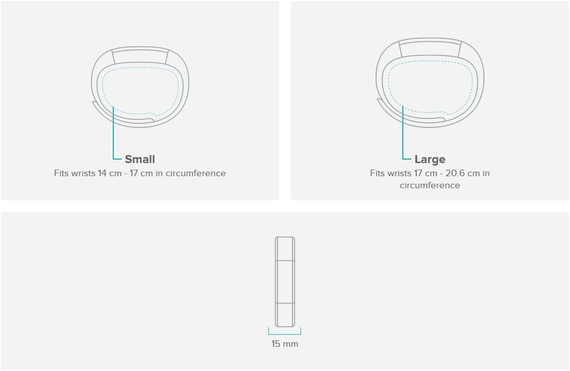 Fitbit Alta HR and Alta Leather Accessory Band, Lavender, Small