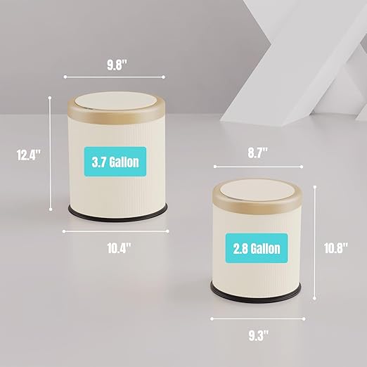 2Pack Automatic Bathroom Trash Can, Touchless Motion Sensor Garbage Can