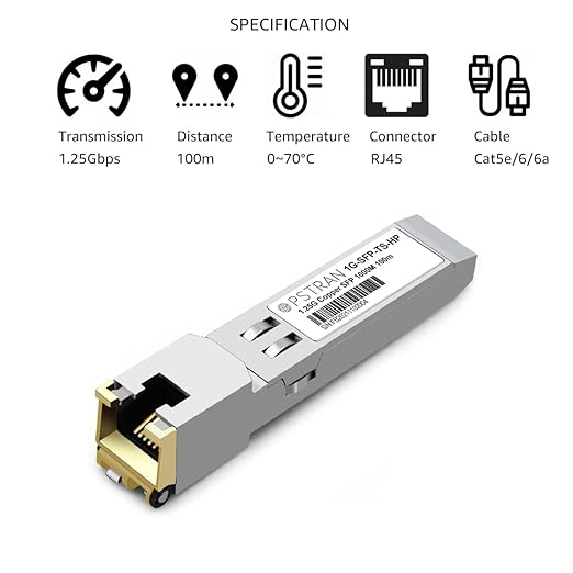 OPSTRAN 1000BASE-T SFP RJ45 Copper Transceiver Module Compatible (4 Pack)