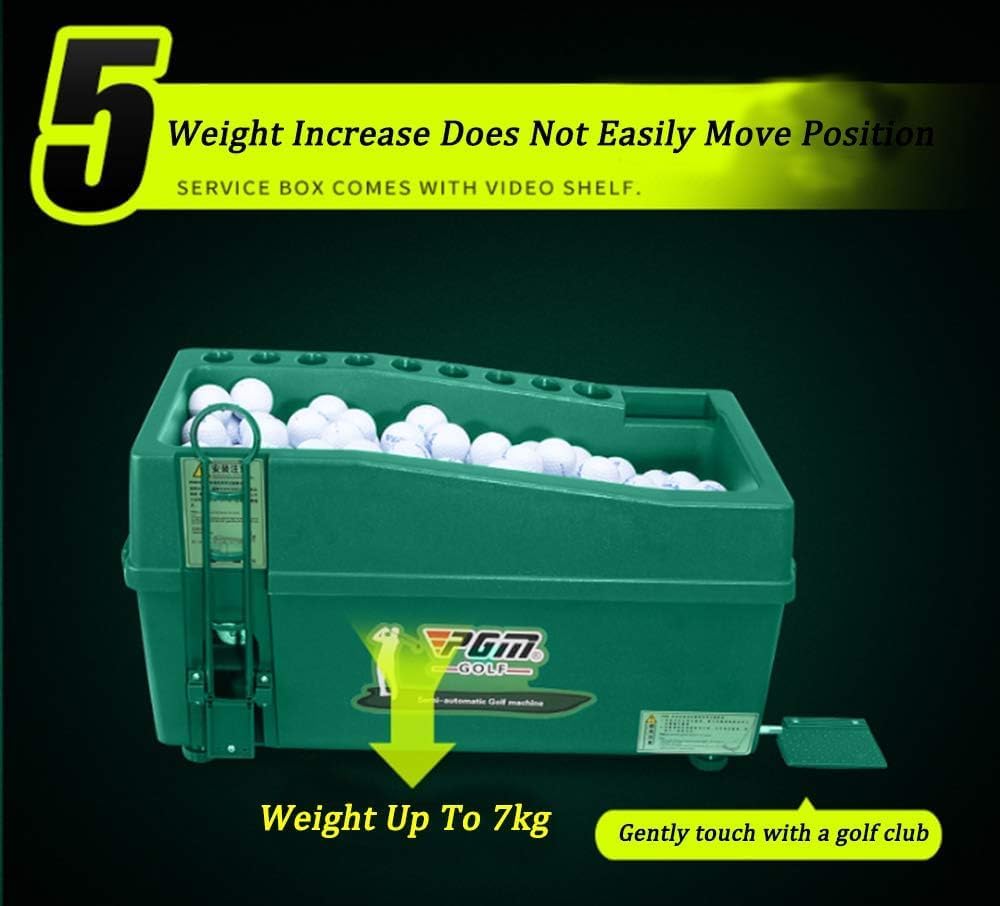 DNYSYSJ Golf Ball Dispenser, Green Powerless Automatic Tee Up Machine