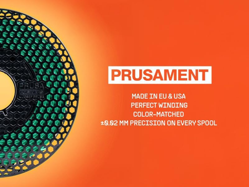 Prusament PETG Prusa Orange 1.75mm 1kg 3D Printer Premium Filament