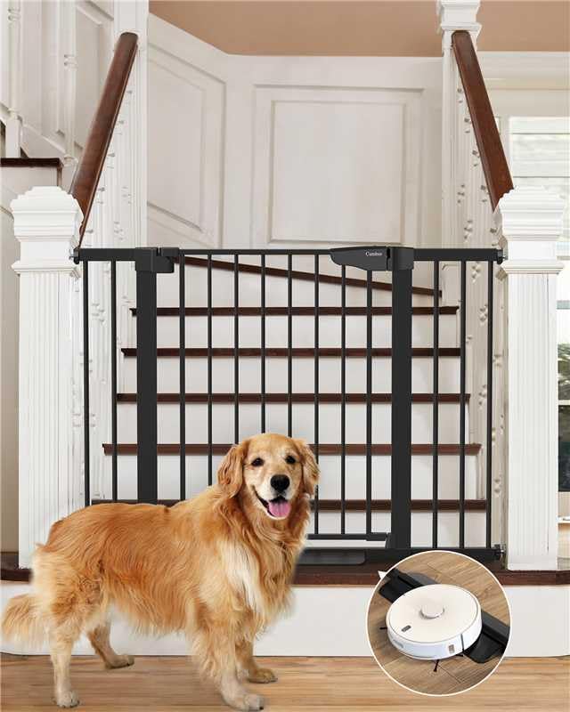 Cumbor 29.7-46" Baby Gate for Stairs, Mom's Choice Awards Winner-Aut...