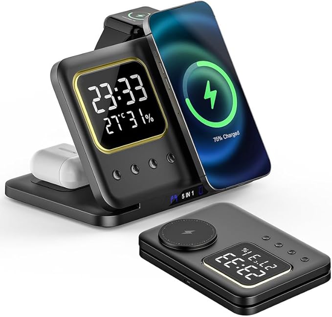IHAO 5in1 Multi Functional Wireless Charger