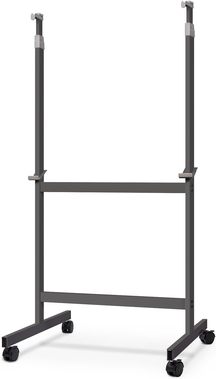 Maxtek Mobile Whiteboard Stand with Wheels, Stand Only, No Drill (Black