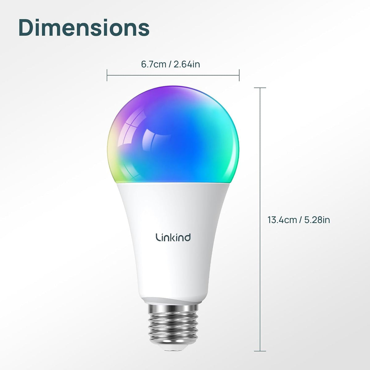 Linkind A21 Smart Light Bulbs, Compatible with Alexa/Google Home, 6 Pack